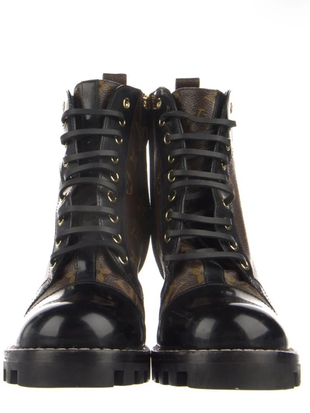Louis Vuitton Monogram Combat Boots
